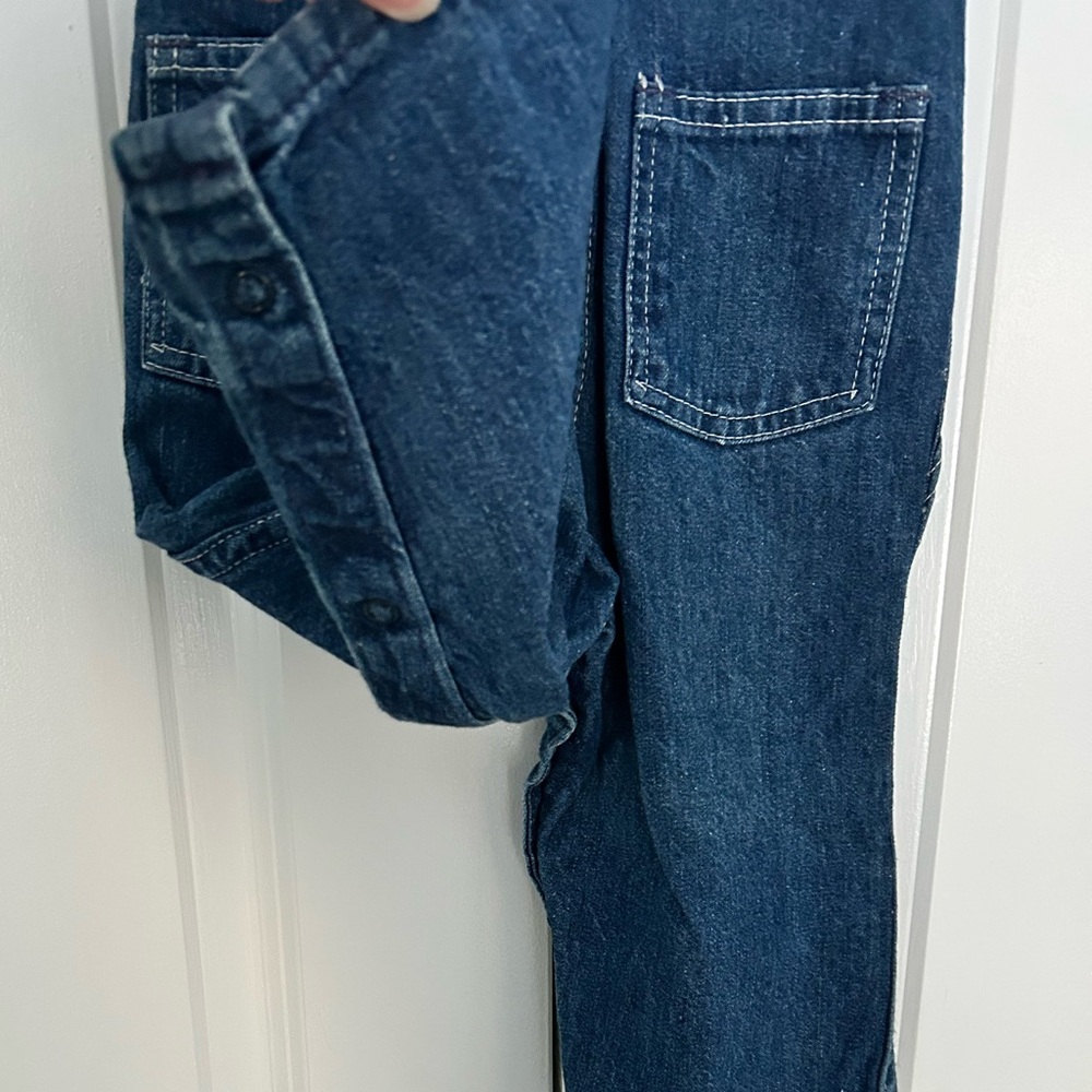 Vintage Osh Kosh Vestback Denim Overalls 24 Months Made In USA - Picture 5 of 8